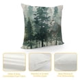 thumbnail image 4 of Throw Pillow Case Watercolor Grey Fir Trees Forest Square Cushion Cover Standard Pillowcase for Men Women Kids Home Decorative Sofa Armchair Bedroom Livingroom, 4 of 5