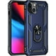 thumbnail image 2 of Funda para iPhone 13, Funda a prueba de golpes Funda anti-golpes con soporte de anillo giratorio para Apple iPhone 13 Azul marino, 2 of 5