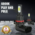 thumbnail image 2 of 6x H7 H11/H8/H9 9145 LED Headlight Bulbs High Low Beam Fog Light Bulbs Kit 6000K Super Bright, 2 of 16