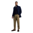 thumbnail image 3 of Haggar Men's Premium No Iron Khaki Classic Fit Pleat Front Pant (32W x 30L - 44W x 32L), 3 of 10