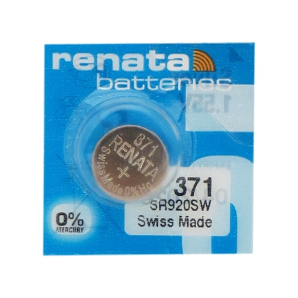 25 x 371 / SR920SW Piles Bouton à l'Oxyde d'Argent Renata