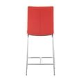 thumbnail image 5 of Uppsala Counter Stool Set of 2 Light Vintage Chrome Frame Tobacco Tangerine, 5 of 8