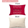 thumbnail image 2 of Valentine Day Lumbar Pillow Covers 12x20 inch Set of 2, I Love You Love Hearts Throw Pillow Covers Romantic Love Cushion Cases for Home Decor Wedding Bed Sofa Couch, 2 of 6