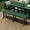 Dark Green, variant on WestinTrends Malibu 65" Outdoor Dining Bench, All Weather Resistant Poly Lumber Patio Garden Bench Trestle Long Bench for Both Outdoor and Indoor, Weathered Wood