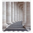 thumbnail image 3 of Ambesonne Pillar Shower Curtain, Roman Stone Columns, 69"Wx70"L, Dust and Grey, 3 of 5