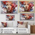 thumbnail image 4 of Designart "Fragmented Realities In Surreal Portrait" Surrealism Floater Framed Canvas Wall Art, 4 of 5