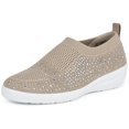 thumbnail image 5 of Ladies Slip-on Shoes Lightweight Low-top Platform Casual Shoes Breathable Knit Sneakers Orthopedic Walking Shoes, 5 of 8