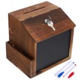 thumbnail image 1 of PAMINGONO Wooden Cash Box For School Feedback Collection In Vintage Style 1Pack, 1 of 6