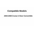 thumbnail image 4 of Driver Left Side Door Window Door Glass Compatible with Chrysler PT Cruiser 2 Door Convertible 2004-2008 Models, 4 of 5