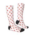 thumbnail image 3 of Fotbe Strawberry print Women's Men's Novelty Crew Socks Cotton Socks Knee High Socks for Walking,Running,Nurses,Pregnancy, 3 of 8
