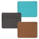 thumbnail image 1 of Carteras de cuero con bloqueo RFID y bolsillo frontal minimalista y delgado para hombres y mujeres, 1 of 5