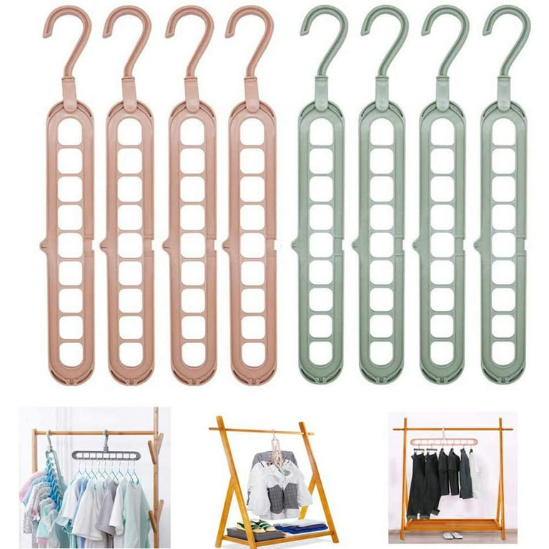 Comforhous 100 pcs colorful clothes hanger connector hooks? plastic mini  cascading hooks organizer for stack clothes space saving for cl