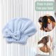 thumbnail image 5 of Paquete de toallas de microfibra para el cabello seco Laklulu, gorro de ducha con lazo, paquete de gorro de ducha en rollo para regalo de mujer, 2 paquetes, 5 of 5