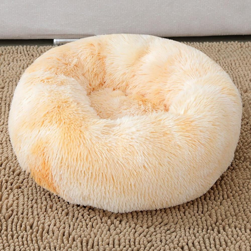 soft round dog bed