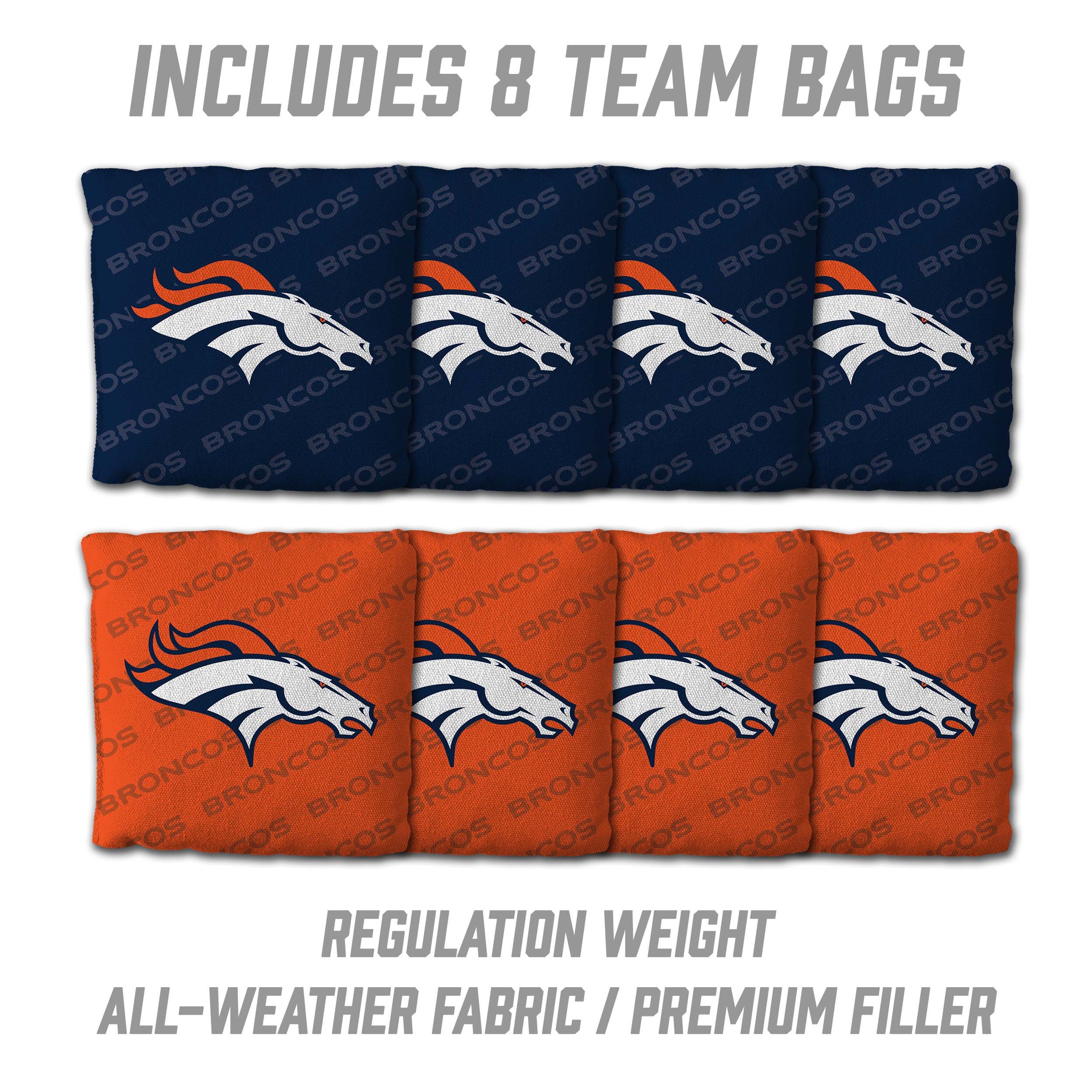 YouTheFan NFL Denver Broncos 2x4 Slogan Series Cornhole