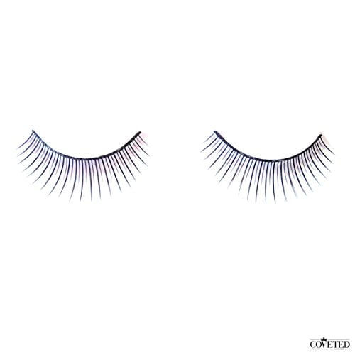 Coveted Cosmetics False Eyelashes Natural Feather Hand Made Human Hair Fake Falsies Lashes (2 Pair, Muse)
