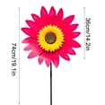 thumbnail image 2 of XYAIYT Sunflower Windmill for Outdoor Garden Decoration Fall Decorations Holiday Decorations Long Lasting Plastic Craft Enhancing Skills Colorful Sculpture Complements Parties and Events Red, 2 of 6