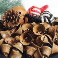 thumbnail image 5 of 50 PCS Mini Jingle Bells, Christmas Bells, for Crafting Wreath Craft Bells, Holiday Home Decoration Bells (Rusty 1 Inch), 5 of 5