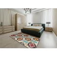 thumbnail image 5 of Ahgly Company Machine Washable Indoor Rectangle Contemporary Sepia Brown Area Rugs, 7' x 9', 5 of 7