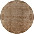 thumbnail image 1 of Ahgly Company Machine Washable Indoor Round Industrial Modern Light Brown Area Rugs, 5' Round, 1 of 7