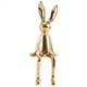 thumbnail image 1 of Estatuas de Conejos Artesanías de Cerámica Figuras de Animales Nórdicos Modernas y Brillantes Creativas Adornos Decorativos Figuras de Animales Dorados, 1 of 8