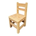 thumbnail image 1 of DimyFew Children's Wooden Chair Ottoman Stool with Wooden Legs, Stable Backrest, Anti-wear Assembly, Thick Support, Suitable for Classroom, Children's S, 1 of 8