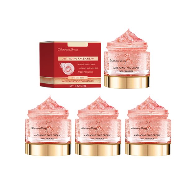 Crema de Placenta con Retinol | Crema Facial | Crema Facial de Perla | Hidratante y Reafirmante | 50 G X 4 Unidades