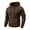 152#Brown, variant on Fleece Men's Hoodies Baggy Soft Outdoor Men Sweatshirts Long Sleeve Pullover Kangaroo Pocket Brown L
