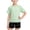 Green, variant on Girls Athletic Shirts Kids Short Sleeve Crewneck Quick Dry Workout Yoga Tops Breathable Striped Tee Activewear for Summer Running Pink 3 Years