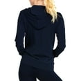 thumbnail image 3 of 2 Packs of TheLovely Women's Lightweight Cotton Blend Long Sleeve Zip Up Thin Hoodie Jacket, 3 of 3