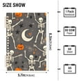 thumbnail image 2 of FORMRS 1-Subject Spiral Notebook 8" x 5" College Ruled 60 Refillable Sheet, 2 Pack, Gray Halloween Skeleton, 2 of 7