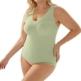 thumbnail image 2 of MVRLSH Womens Tank Tops Loose Fit Casual Special Pocket Design Post Surgery Breast Accessory Compatible Built In Bra Tank Top Tops Green Size XL, 2 of 7