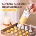 thumbnail image 2 of Hariumiu Easy to Clean Piping Tips 1 Set Dessert Decorating Injector with 8 Piping Tips Baking Supplies for Cupcake Frosting Cookies Puffs Making Food Grade, 2 of 8
