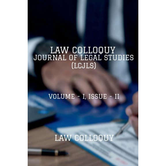 Law Colloquy Journal of Legal Studies, Volume - I, Issue - II, (Paperback)
