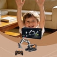 thumbnail image 5 of MMJ Remote Control Excavator Toy 6 Channel RC Construction Vehicle with Light Crawler Alloy 8.2x5.5x4.7in, 5 of 9