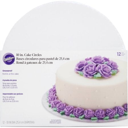 Wilton Cake Board/Platter, Circle, 10", 6 Ct