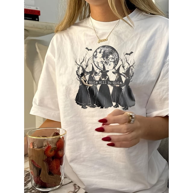 Camiseta para mujer Suave Transpirable veranoWomen'S Vintage Casual Printed T-Shirt with a Round NeckFather's Day, Mother's Day, New Year, Spring Festival, Valentine's Day, Independence Day, birthda