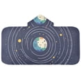 thumbnail image 5 of Yayeee Kids Hooded Towels Toddler Soft Absorbent Beach Bathing Wrap 50" x 23.5", Beige Cat Planet, 5 of 5