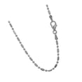 thumbnail image 3 of JewelStop 14k Solid Gold Yellow Or White 1.5 mm Bar Bead Ball Chain Necklace 16" 18" 20" Lobster Claw Clasp - 3.16gr., 3 of 6