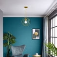 thumbnail image 2 of Lámpara colgante E27 de diseño vintage industrial Laklulu, iluminación de techo retro de 120 cm de largo, lámpara de araña con pantalla de metal para dormitorio, sala de estar, pasillo, cocina, baño,, 2 of 5