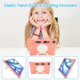 thumbnail image 2 of Case for Apple iPad Pro 11 5th 4th 3rd 2nd 1st Gen/ iPad Air 11 2024 M2/Air 4 5, Soft Silicone Drop Protection Rotating Kickstand with Shoulder Strap Pencil Holder Kids Friendly Lightweight, Pink, 2 of 6
