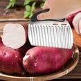 thumbnail image 4 of WRITWAA Potato Chipper Wave Slicer Stainless Steel for Cooking Enthusiasts 1Pcs, 4 of 8