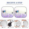 thumbnail image 6 of Windshield Sun Shade, Lavender and Butterfly Foldable Car Sun Shade Windshield for Front, 2 Pieces, 6 of 7