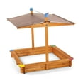 thumbnail image 5 of Tierra Garden Children's Wooden Sandbox with Retractable Roof, 56 x 56 x 52 Inches, 5 of 10
