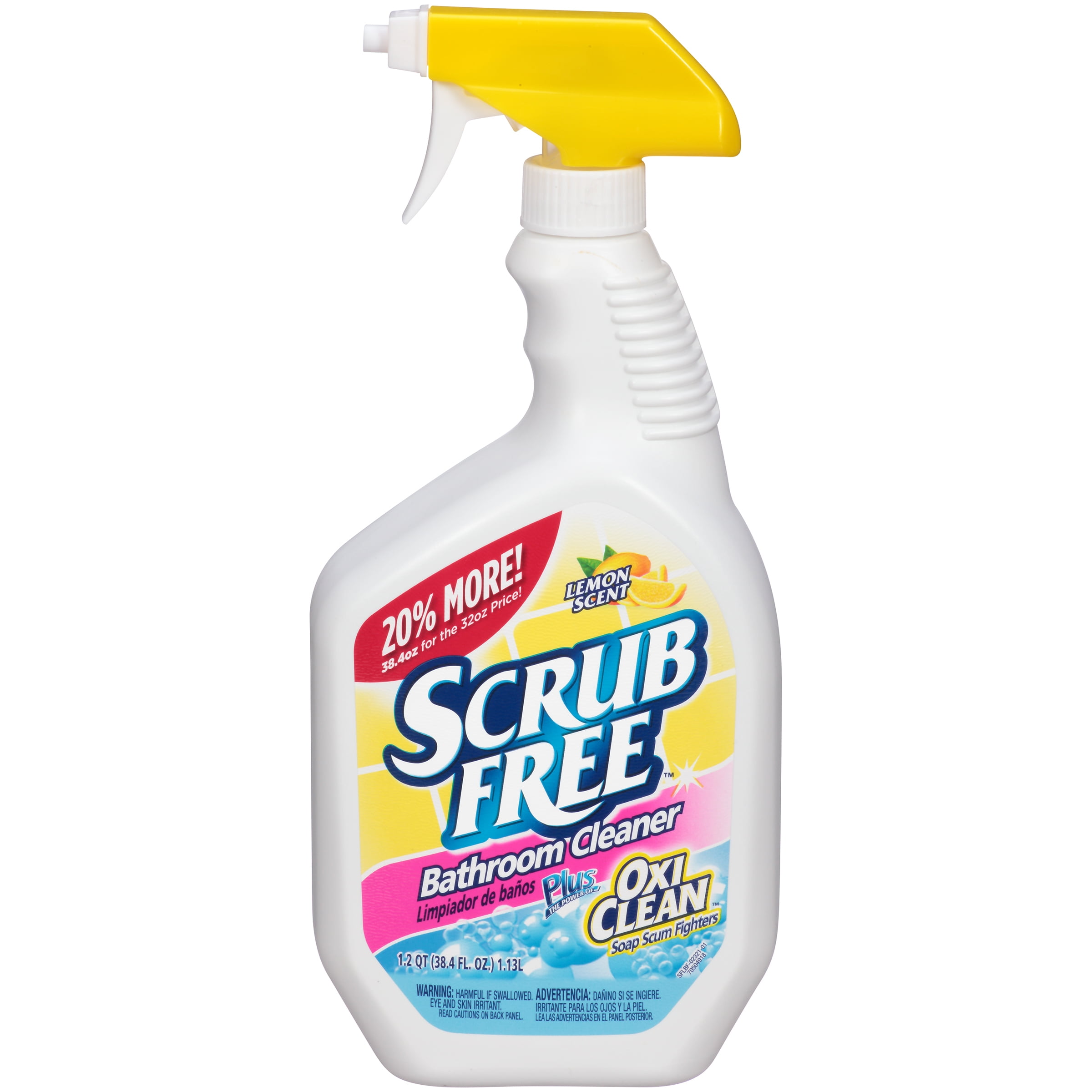 Scrub Free Bathroom Cleaner plus OxiClean 38.4 fl. oz. Spray Bottle