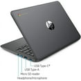 thumbnail image 2 of HP Chromebook 11A-NB0013DX 11.6 inch Intel Celeron - 4GB Memory - 32GB eMMC Flash Memory,  Ash Gray, 2 of 4