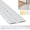 Silvery-1PCS-36in x 3in, variant on Aluminum Door Threshold - 36" L X 3" W Exterior Floor Transition Strip With Pre Drilled Holes And Expansion Screws Non-slip Fluted Saddle Flat Profile Dust & Airflow Black