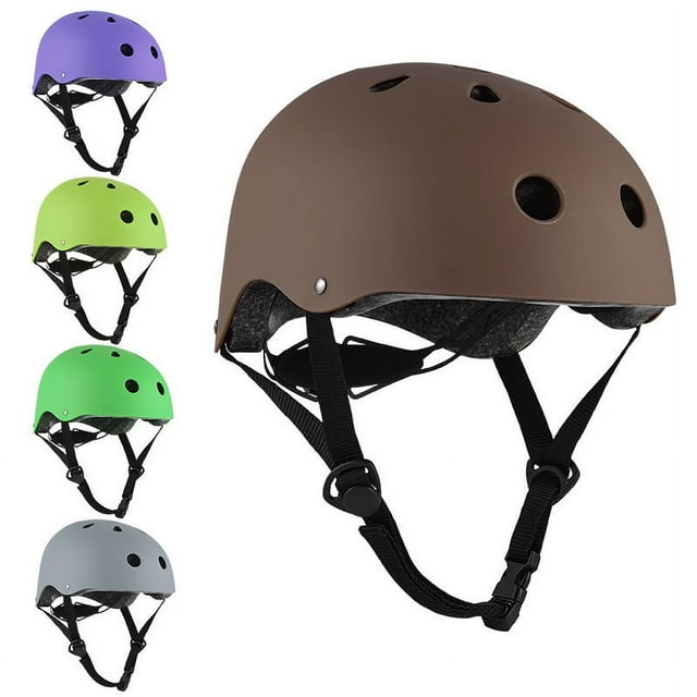 Casque Ajustable pour la Conduite en Extérieur, Casque de Planche à Roulettes à Roulettes pour Adultes et Jeunes, Casque de Raquettes à Fleurs de Prunier, Casque de Rafting-KEEW