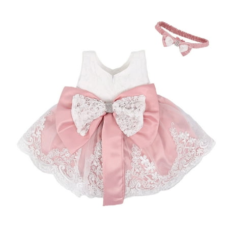 

Felcia Baby Girl Bowknot Birthday Party Dress Wedding Tutu Gown Princess Dress
