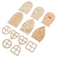 thumbnail image 1 of PAMINGONO 48pcs Wood Fairy Door Craft Designed For Simple Design Garden Decorations, 1 of 5